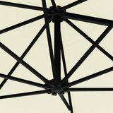  Zidni vrtni suncobran s LED svjetlima 300 cm boja pijeska | Eponuda.ba