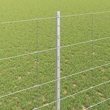  Vanjska divlja ograda s stupovima 25 x 1,4 m Pocinčani čelik | shoptok.hr