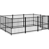  Zunanji pasji boks jeklo 5,63 m², (20799149) | Shoptok.si