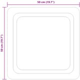  LED kupaonsko ogledalo s ogledalom *Transparent*an 50 x 50 cm | shoptok.hr