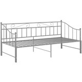  Izvlečni posteljni okvir siv iz kovine 90x200 cm, (20644616) | Shoptok.si