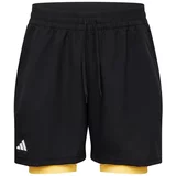 Adidas Sportske hlače zlatno žuta / crna