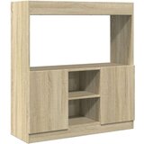 vidaXL Visoka komoda boja hrasta sonome 92x33x100 cm konstruirano drvo | shoptok.hr