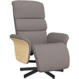  Fotelj z oporo za noge taupe blago, (20929408) | Shoptok.si
