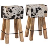  Barska stolica 2 kom. 44 x 33 x 74 cm Prava koža | shoptok.hr
