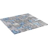 Mosaic keramika 11 pcs Siva i plava 50 x 50 cm Stakl | shoptok.hr