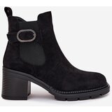 Boto Insulated women's ankle boots with a decorative buckle black Melara | Shoptok.si