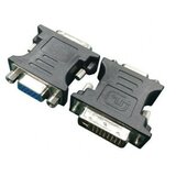 Gembird Adapter DVI-A male to VGA 15-pin HD (3 rows) female A-DVI-VGA-BK adapter Cene