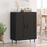  Kreveta Crni hrast 69,5 x 34 x 90 cm Obrađeno drvo i čelik | shoptok.hr