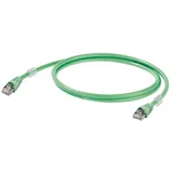 1251590050 RJ45 omrežni kabel\, Patch kabel CAT 6a S/FTP 5.00 m zelena UL-certificirano 1 kos, (20460094)