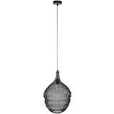White Label Črna viseča svetilka Lena , ø 37 cm Cene