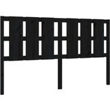  Uzglavlje za krevet crno 165 5 x 4 x 100 cm od masivne borovine | shoptok.hr