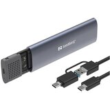 Sandberg vanjsko SSD kućište - USB 3.2 Case for M.2+NVMe SSD (USB-C; M.2/NVMe; Max.:2TB, crno) | shoptok.hr