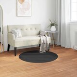  Umetno zajčje preproga Olite Črna Ø 80 cm Poliester, (5000112234) | Shoptok.si