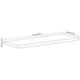  Zidna polica 70x30x3,8 cm pravokutna bagremovo drvo živi rub | shoptok.hr