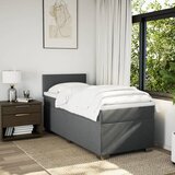  Okvir kreveta s oprugama i madrac tamnosivi 80x200cm od tkanine | shoptok.hr