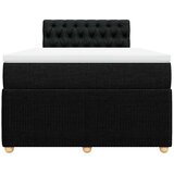  Krevet s oprugama i madracem crni 120 x 200cm od tkanine | shoptok.hr