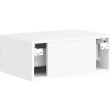  Stenski nočni omarici Bela visok sijaj 49 x 34,5 x 20 cm, (5000209988) | Shoptok.si