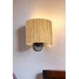 Opviq bambu 07 abajurlu oval aplik oakblack wall lamp | ePonuda.com