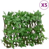  Proširiva rešetka od umjetnog bršljana 5 kom zelena 180 x 30 cm | Eponuda.com