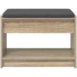  Klupa za hodnik s jastukom Sonoma hrast 63 x 38 x 45 cm | shoptok.hr