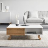 Bessagi Home klubska miza vira, bela, barva bora | Shoptok.si
