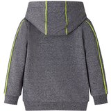  Dječja majica s kapuljačom i patentnim zatvaračem siva prošarana 92 | shoptok.hr