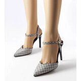 Gemre Black glossy checkered high heels Gallia | Shoptok.si