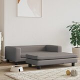 vidaXL Krevet za pse s produžetkom sivi 100 x 50 x 30 cm umjetna koža Cijene