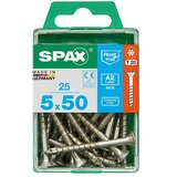 SPAX T-Star plus Vijak z vgrezno glavo (Ø x Do: 5 x 50 mm, Nerjavno jeklo, 25 kos, Delni navoj) | Shoptok.si