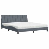  Krevet s madracem Hanko tamnosivi 180x200 cm baršunasti | shoptok.hr