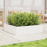  Vrtna sadilica bijela 90 x 90 x 23 cm od masivne borovine | shoptok.hr