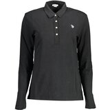 U.S. Polo Assn. US POLO BLACK WOMEN&#39;S LONG SLEEVED POLO SHIRT | shoptok.hr