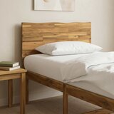  Uzglavlje s prirodnim rubom ROSTOCK Bijela 100 cm | shoptok.hr