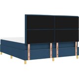  LED Box Spring Krevet s madracem Plava 180 x 200 cm tkanina | Eponuda.com