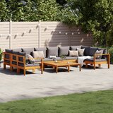 vidaXL 8-dijelna set vrtnih sofa s jastucima masivno bagremovo drvo Cijene