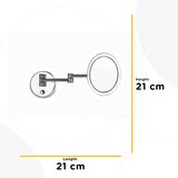 Lesnina XXXL STENSKA SVETILKA ZA KOPALNICO 6155 RIM 21/21/21 cm 4000 K | Shoptok.si