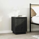  Noćni ormarić s LED svjetlima crni 38x34x50 cm | Eponuda.com