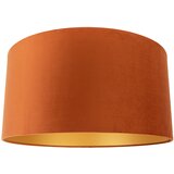 QAZQA Tekstilno senčilo oranžne barve z zlatim interierjem 50/50/25 | Shoptok.si