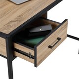 Mömax pisalna miza xenos -exklusiv-, naravna, črna | Shoptok.si