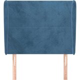  Uzglavlje s ušima tamnoplavo 83 x 23 x 118/128 cm baršunasto | shoptok.hr