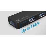 Natec HUB USB-C 3.0 MAYFLY 4-PORTS + USB-A ADAPTER | shoptok.hr