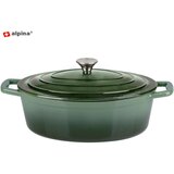 Alpina litoželezni lonec - posoda, 5l, zelena | Shoptok.si