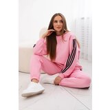Kesi Cotton set with stripes of light pink Cijene