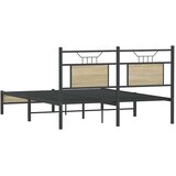  Okvir kreveta bez madraca boja hrasta sonome 140x190 cm drveni | shoptok.hr