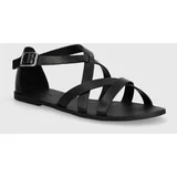 Vagabond Shoemakers Usnjeni sandali TIA 2.0 ženski, črna barva, 5731-001-20