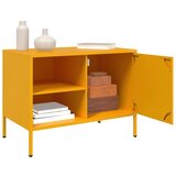 TV ormarić žute boje senfa 68 x 39 x 50,5 cm čelični | shoptok.hr