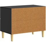  Noćni ormarić Crna 62 x 34,5 x 48 cm Konstruirano drvo | Shoptok.si