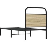 vidaXL Uzglavlje boja hrasta sonome 75 cm čelik i konstruirano drvo | shoptok.hr
