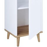 MID.YOU Komoda Lindas, Bela, Hrast | Shoptok.si
